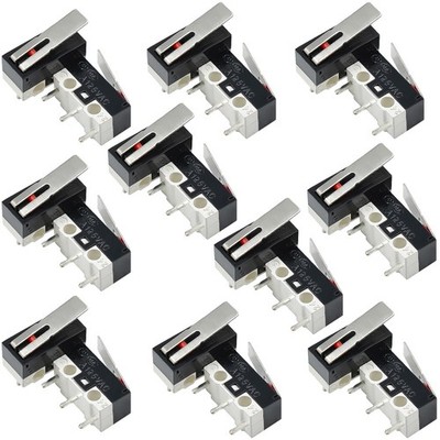 ThtRht 30 Pack 3D Printer Endstop Limit Switch With Lever Arm (12.5mm Handle) 