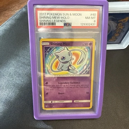 Pokémon Shining Mew Shining Legends Holo 40/73 PSA 8 Near Mint