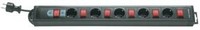 REV Ritter REV 5 sockets w. individual s. 3.7m 250V 16A 3500W Black 00145071
