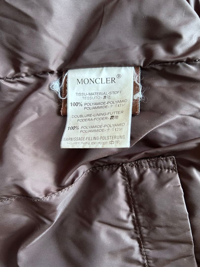 MONCLER down jacket dark brown - image 4