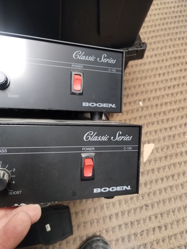 Qty 2-- Bogen Classic Series C-100 100W Public Address Amplifier