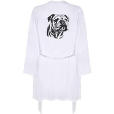 'Bulldog Portrait' Adult Dressing Robe / Gown RO044856 