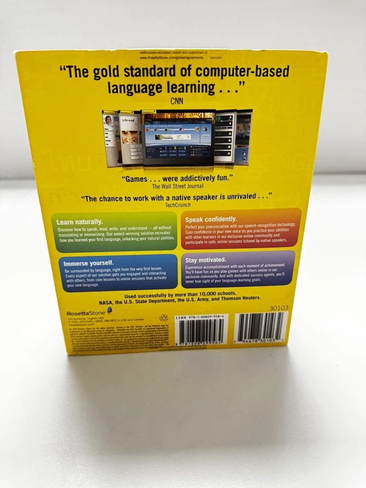 Rosetta Stone TOTALe: Arabic Level 1-3 Set for PC, Mac 2010 New Sealed - Image 2 of 4