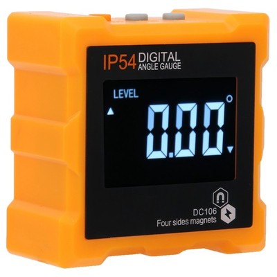 LCD Digital Protractor Angle Finder Meter Inclinometer IP54 With Magnetic Indust