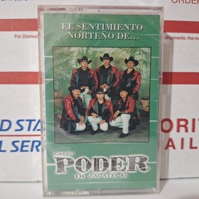 El Poder de Zacatecas Sentimiento Norteno Cassette 2000 New Sealed