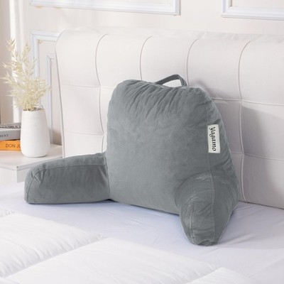 Reading Pillows for Bed Sitting Up Set of 2, Adults and Teens Backrest with A...