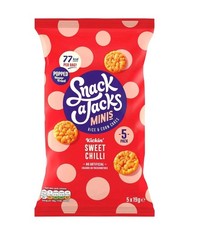 Snack a Jacks Sweet Chilli Multipack Rice Cakes Crisps 4 X ( 5 X 19G) - 20 Packs