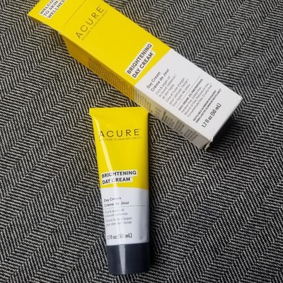 Acure Brightening Day Cream Vegan Moisturizer Antioxidant Cica Argan Oil 1.7 oz