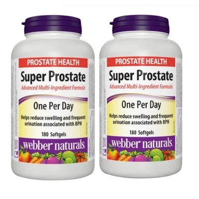 WEBBER NATURALS Super Prostate Advanced Twin Pack（2 x 180 softgels) NO TARIFFE