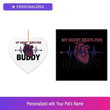 Custom Rottweiler Pet Lover Set of 2 Ornament Personalized Name Unique Gift