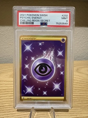 Pokemon Psychic Energy Chilling Reign Secret Rare #232 PSA 9 Mint