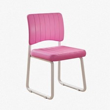 Sedia Imbottita con Base a Slitta Comoda Seduta per Scrivania Design Ergonomico