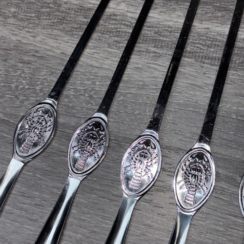 Vintage Lobster Shellfish 11” Fork Pick Crab Stainless Japan Set Lot 11 - Picture 3 of 12