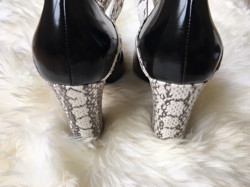 Zapatos de salón GUCCI 'Nimue' de piel de serpiente con lazo de cuero pulido talla 37 (7 EE. UU.) $1000 - Imagen 7 de 11