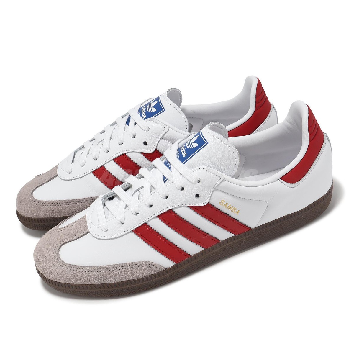 靴 adidas Originals SAMBA OG 24cm adidas Originals Samba OG W White Silver Metallic Grey Gum