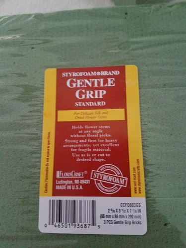Styrofoam Brand Gentle Grip Standard Floral Craft Foam Bricks New In Package - Picture 8 of 9