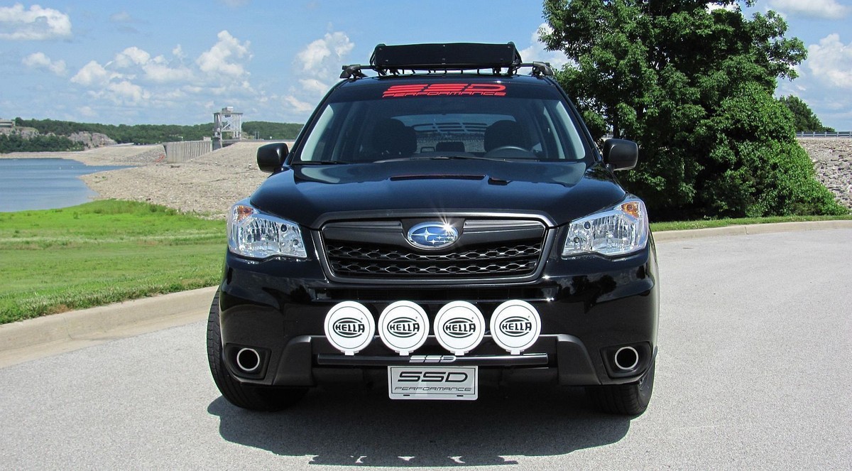 Fits 2018 Subaru Forester, All, RALLY LIGHT BAR, 4 Light Mounting