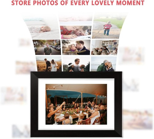 Elegant 10.1 Inch WiFi Digital Picture Frame - HD Touch Screen, 16GB Storage - Picture 5 of 11
