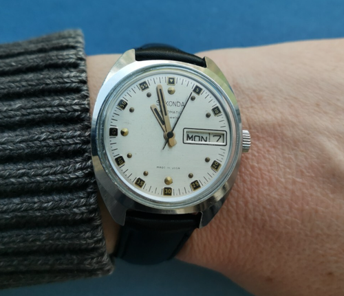 Orologio meccanico automatico SEKONDA 2MChZ SLAVA mov.2427 revisionato urss anni 80 - Foto 19 di 22