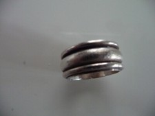 VINTAGE MADE IN ISRAEL STERLING 925 SILVER RING SIZE 7 WITH SPINNING CENTER