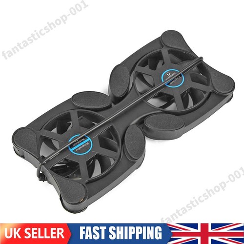Portable Collapsible PC Cooler USB Powered Dual Fan Cooling Pad for Notebook