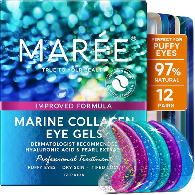 Eye Gels - under Eye Patches for Puffy Eyes and Dark Circles with Natural Marine