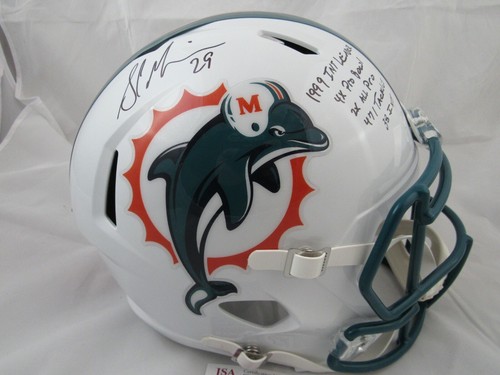 Sam Madison Miami Dolphins Full Size Replica Helmet Signed Autographed JSA - Picture 1 of 5