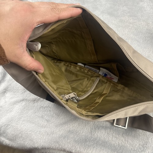 Vintage AmeriBag Sling Bag Heathy Back Tasche Braun Khaki Nylon - Bild 8 von 10
