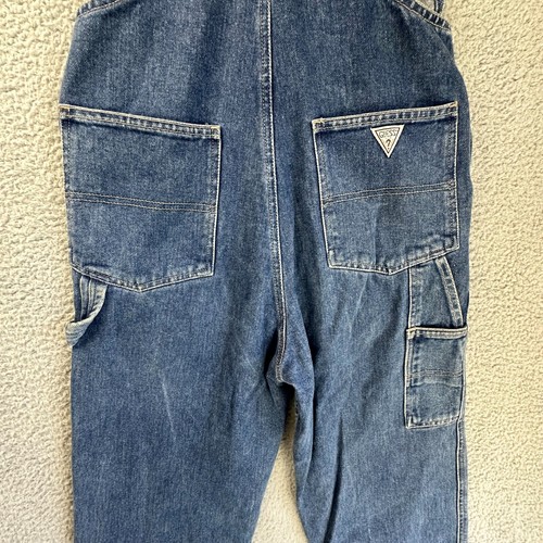 Vtg Guess Overalls Small Bib 80s 90s Denim USA Jean Carpenter Painter Ranch Work - Picture 11 of 24