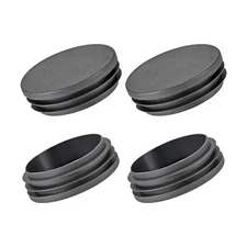 Round Post End Caps (3"x0.9") 4pcs, Plastic Tubing End Cap Plug