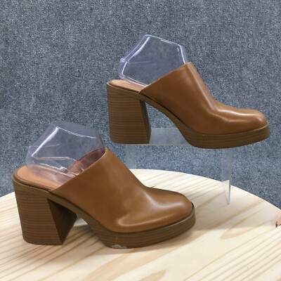 Universal Thread Shoes Womens 11 Tess Platform Brown Slip On Casual Block  Heels