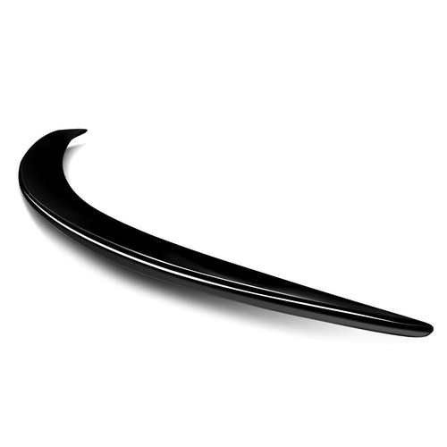 FOR MERCEDES E CLASS W213 SALOON C63 STYLE BOOT SPOILER LIP GLOSS BLACK 2016+ - Picture 10 of 11