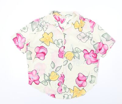 Classic Image Damen Blumenmuster Polyestermischung Knopfleiste Größe 16 Coll