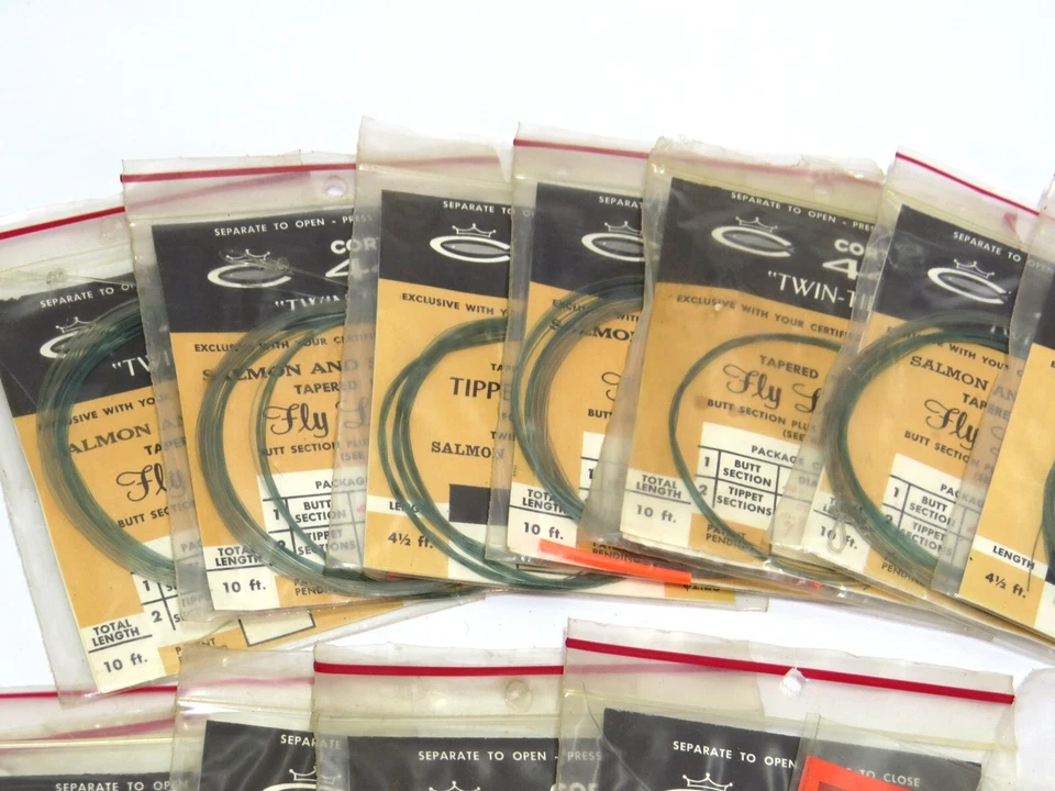 Vintage Fishing Leaders, Lot of 28 Assorted, Cortland, Revelation, etc. - Read - Image 3 of 4