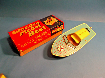 UNION/JAPAN:''Wooden Model Boat'' mit Okt...Selten.........60er Jahre