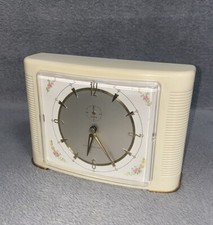 Wehrle Vintage Morning Pride Mechanical Alarm German Mantel Clock, WORKING