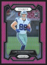 2023 Prizm Rookies Pink Luke Schoonmaker #325 JW1