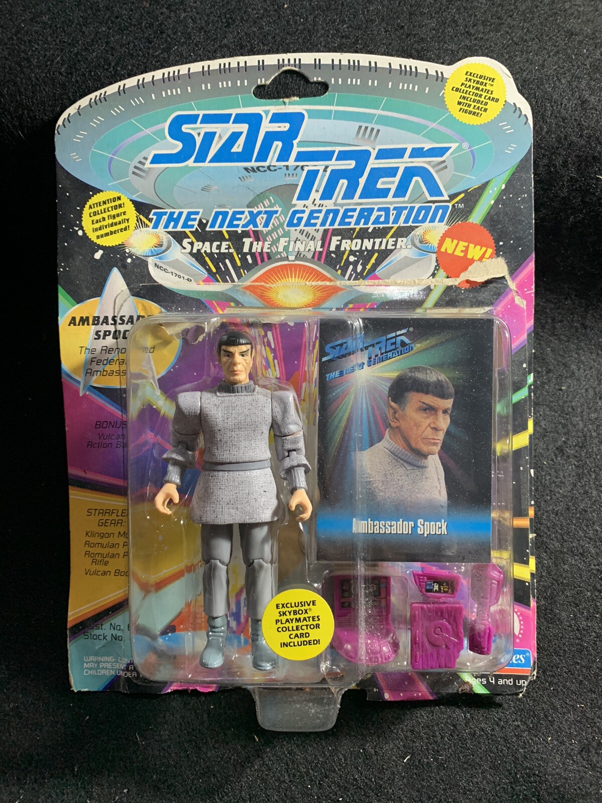 Star Trek TNG Ambassador Spock. Playmates Toys. USED Vintage. PLZ READ