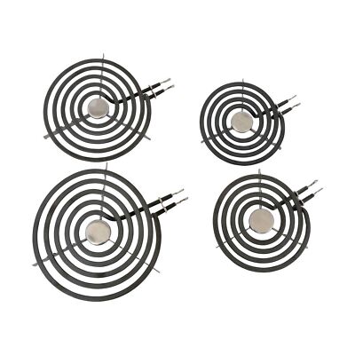 Kitchen Basics 101 WB30T10074 WB30T10078 Electric Range 4 Piece Set Surface E...