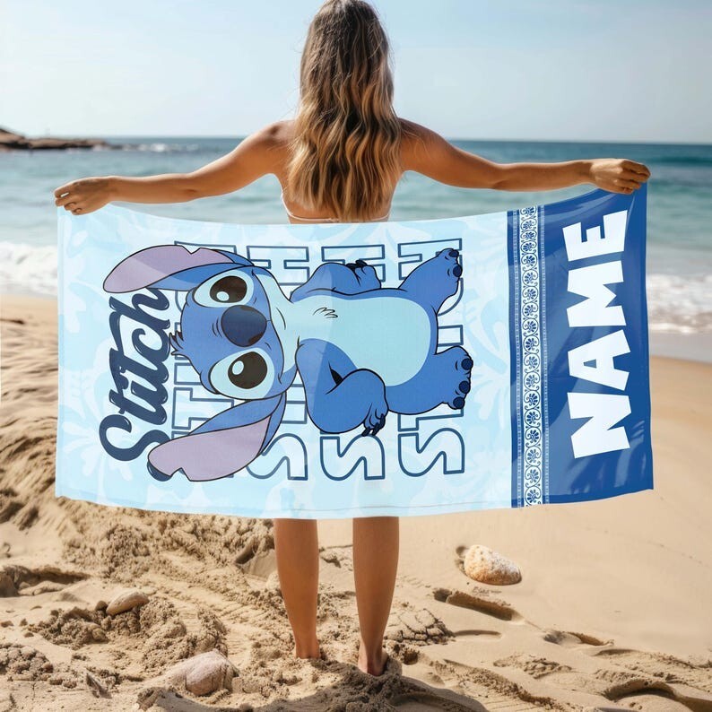 Personalized Beach Towel With Flowers - Monogrammed Bride Towel, 30"x60", Sand-Free, Perfect Bachelorette Gift - View #13
