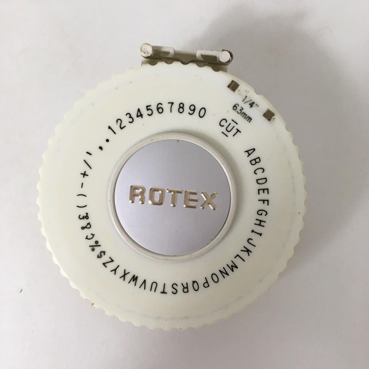 Rotex Label Maker 48E 3/8” 9.5mm 1/4” 6..3mm Wheel Dial Pack Rotex Label Maker 48E 3/8” 9.5mm 1/4” 6..3mm Wheel Dial Pack