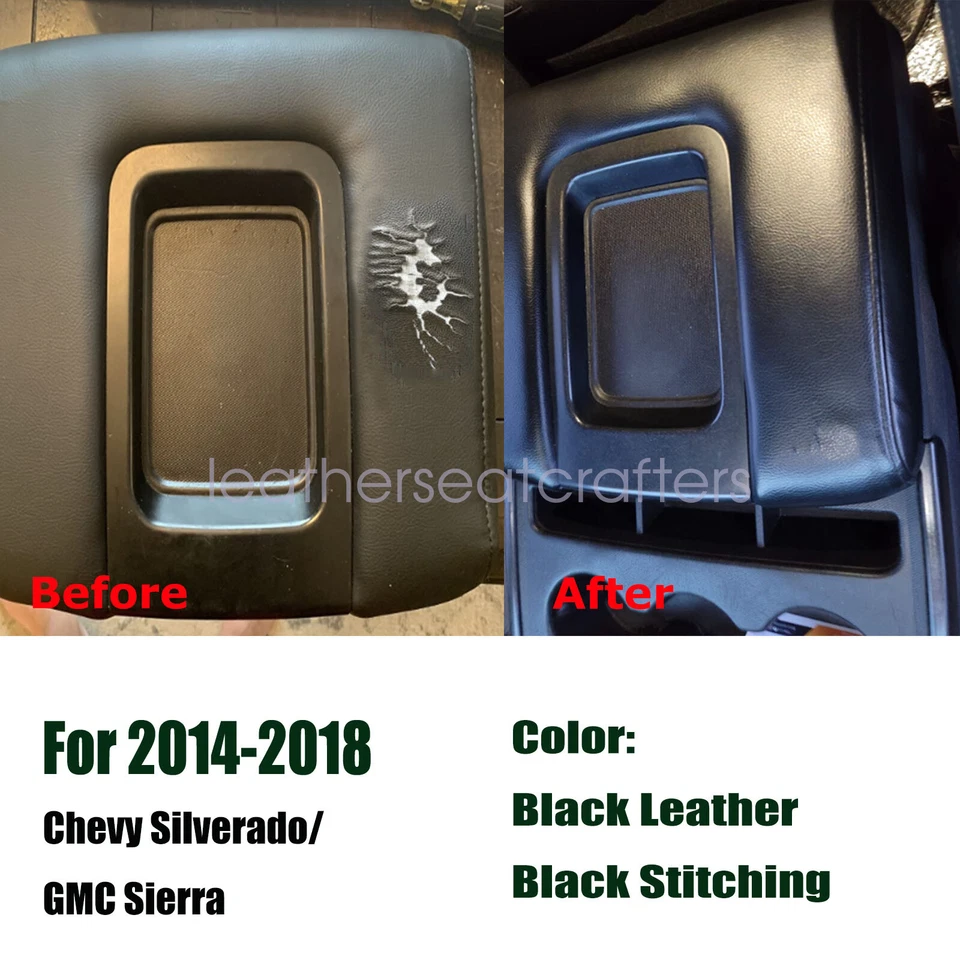 Para 2014 2015 2016 2017 2018 GMC Sierra 1500 2500HD Consola Tapa Apoyabrazos Cubierta Foto 4 de 4