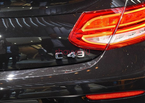4pc E43 AMG BITURBO 4 MATIC Letters Trunk Emblem Badge Sticker for Mercedes Benz - Picture 5 of 7