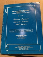 Detroit Lula Belle Stewart Center 1990 Awards Dinner And Dance Program