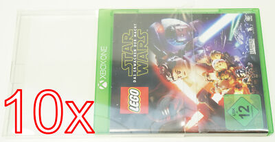 10 X Klarsicht Schutz Hülle XBox One Spiel Verpackung OVP 0,3 mm Dünn