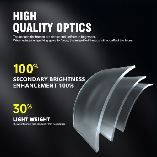 Ultra Bright Fresnel Lens Screen For Linhof Toyo Horseman Sinar Wista 4x5 Camera - Picture 2 of 9