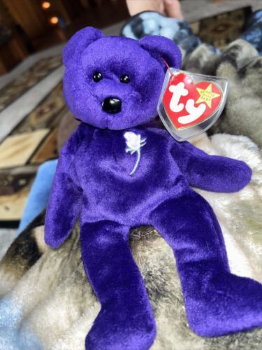 Ty Beanie Baby PRINCESS Diana Bear - Afbeelding 1 van 7