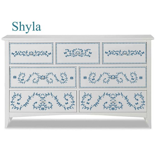 Indian Bone Inlay Stencils/Furniture stencils Lovestencil Multiple sets - 第 23/40 張圖片