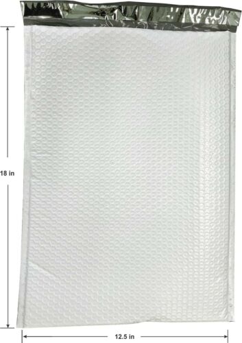 Bolsa acolchada forrada de burbujas de polietileno grande de 20 quilates #6 de 12,5x18 pulgadas forrada de burbujas - Imagen 2 de 3