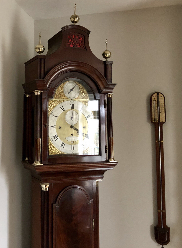 Mahogany Longcase Clock by Thomas Wagstaffe Grelly USA